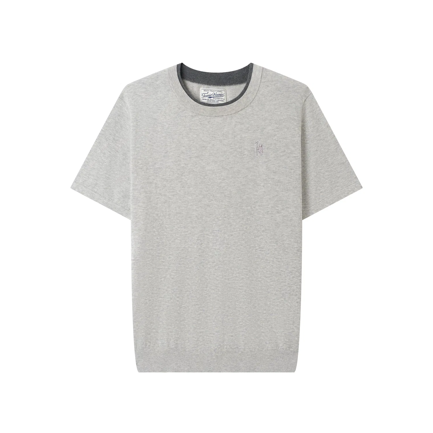 Детская футболка с принтом American Old Money Style Collection Teenie Weenie Men, Light Gray