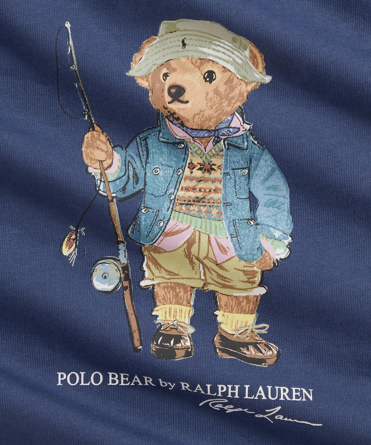 Детский боди-комбинезон с принтом Polo Bear POLO RALPH LAUREN CHILDRENSWEAR, Navy — фото 3