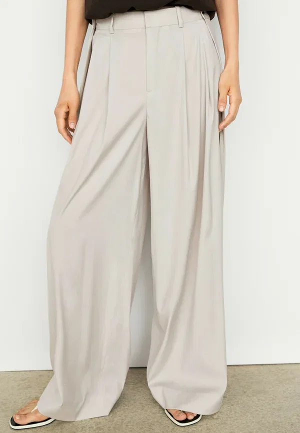 Брюки шерстяные Trousers Massimo Dutti, grey, серый