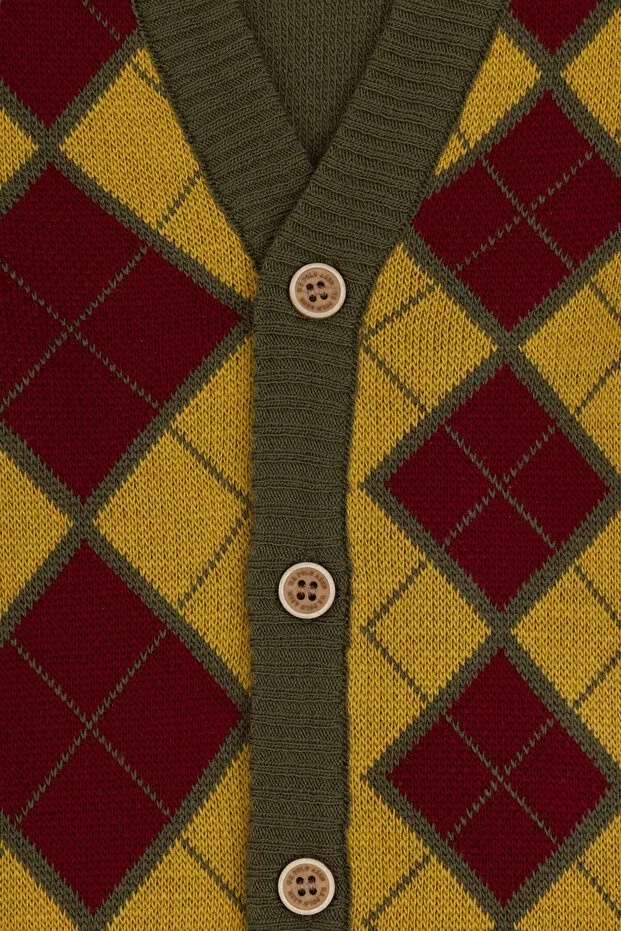Детский кардиган для мальчиков хлопковый U.S. Polo Assn., Khaki — фото 3