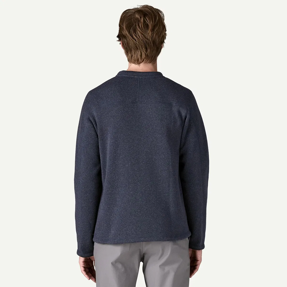 Мужское флисовое полувер с молнией на груди Better sweater crewneck Patagonia, New Navy — фото 3