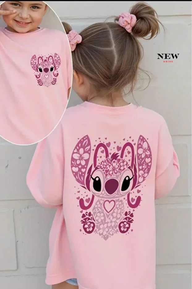 Детская футболка с принтом для мальчиков Stitch printed New Shine, Pink