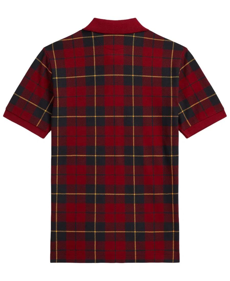 Детская клетчатая рубашка-поло с коротким рукавом, размер 8-20 Polo Ralph Lauren, Red — фото 2
