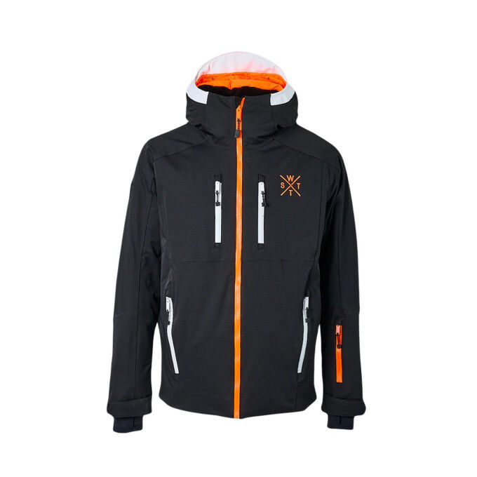 

Мужская горнолыжная куртка Watts X-Blow - черно-бело-оранжевая, Черный, Мужская горнолыжная куртка Watts X-Blow - черно-бело-оранжевая