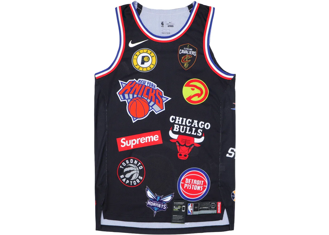 Мужская баскетбольная джерси с принтом Jersey Supreme, Black
