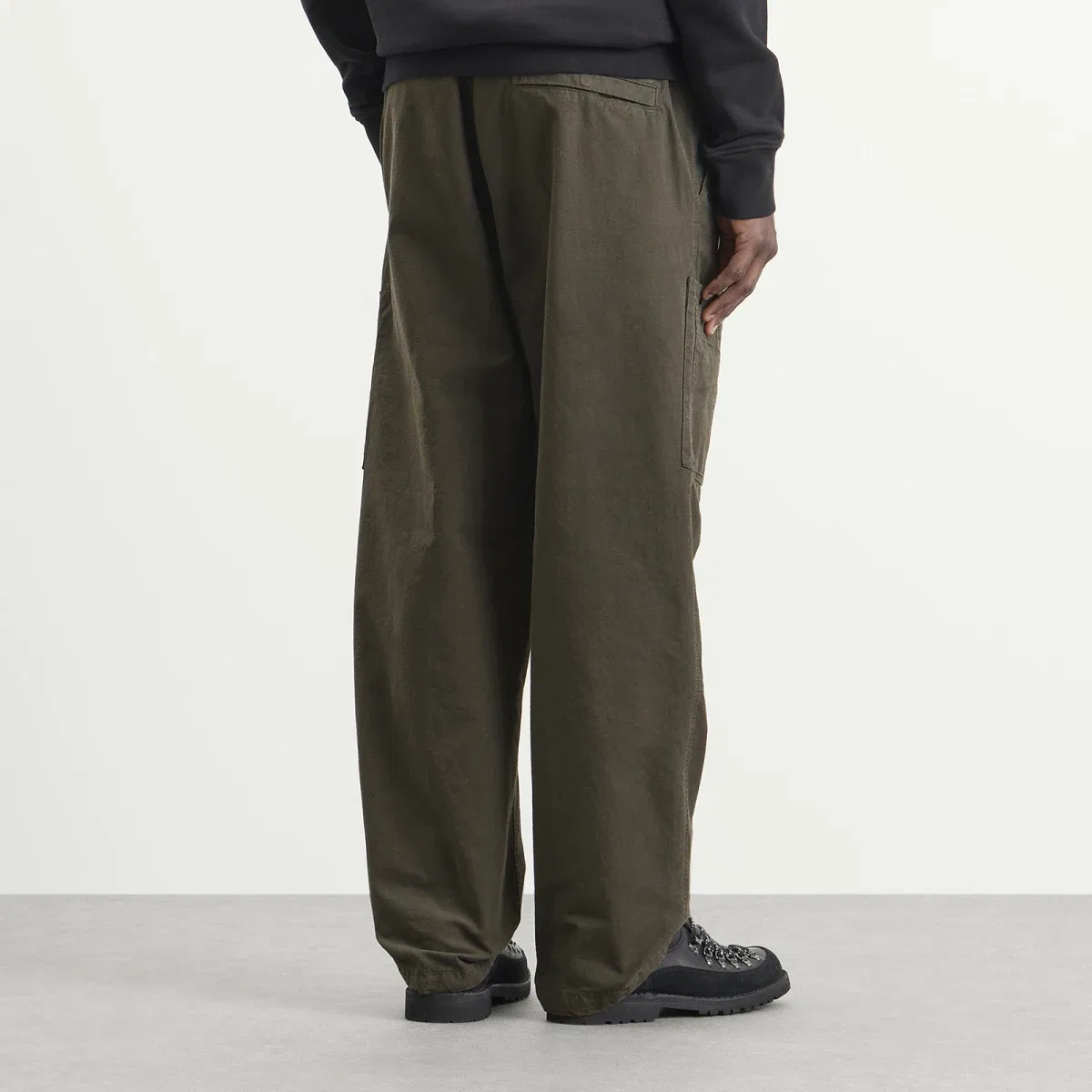 Штаны карго из органического хлопка рипстоп Stone Island, Charcoal — фото 3