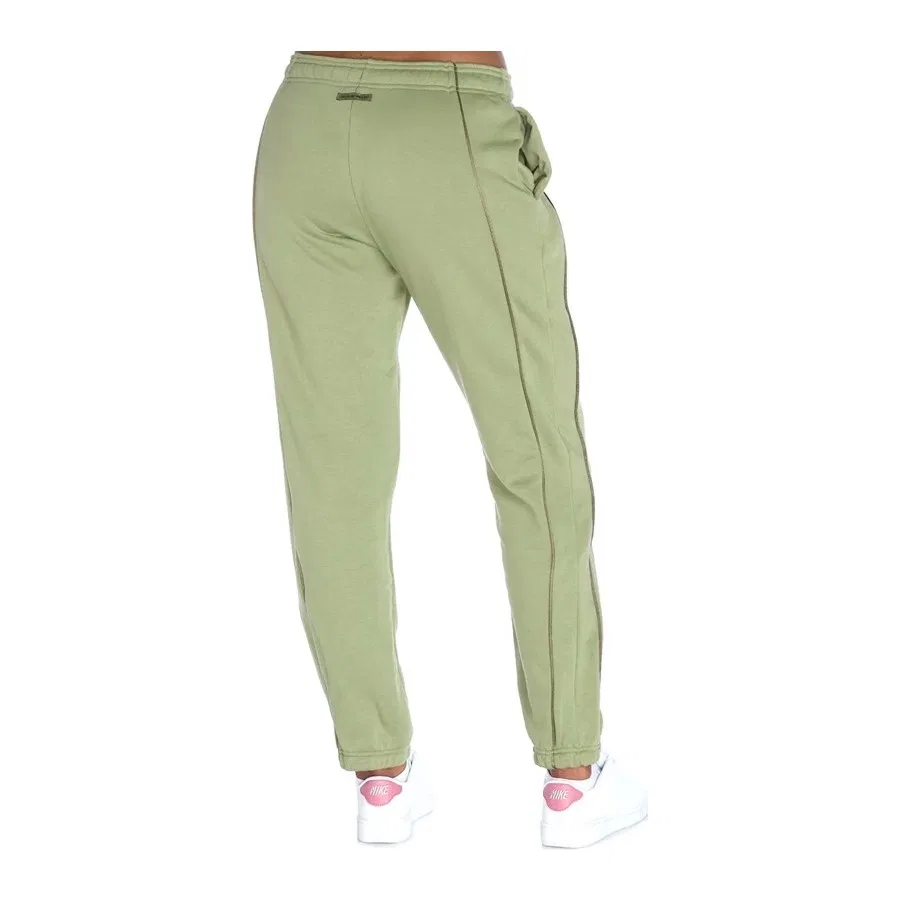 Женские спортивные штаны из флиса с высокой посадкой Nike Sportswear Air Mid-Rise Fleece DQ6563-334, Зеленый — фото 2