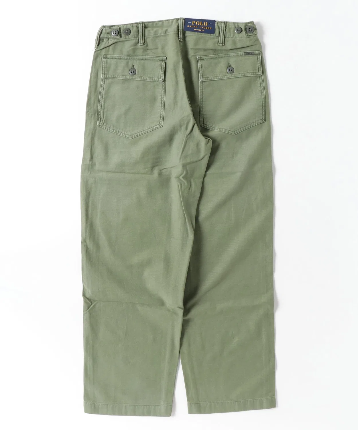 Мужские брюки свободного кроя из сатина наизнанку Utility POLO RALPH LAUREN, Green — фото 4