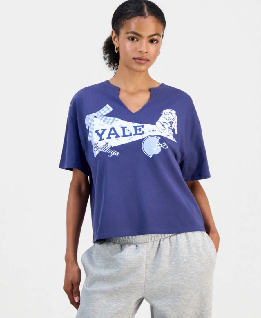 Футболка с принтом Yale Grayson Threads, The Label, Crown Blue
