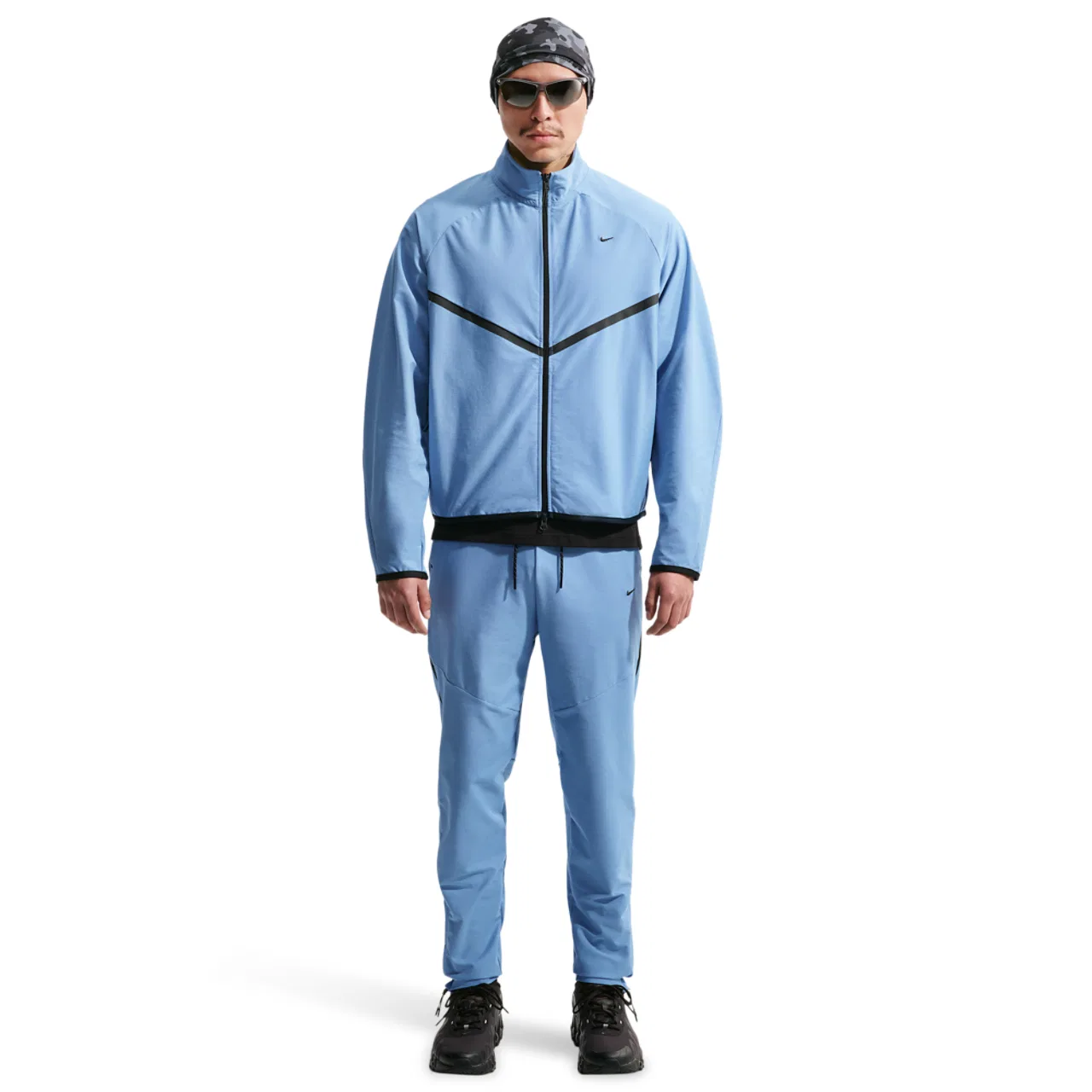 Мужская куртка Tech Shori Knit Track Jacket Nike, черный/синий — фото 3