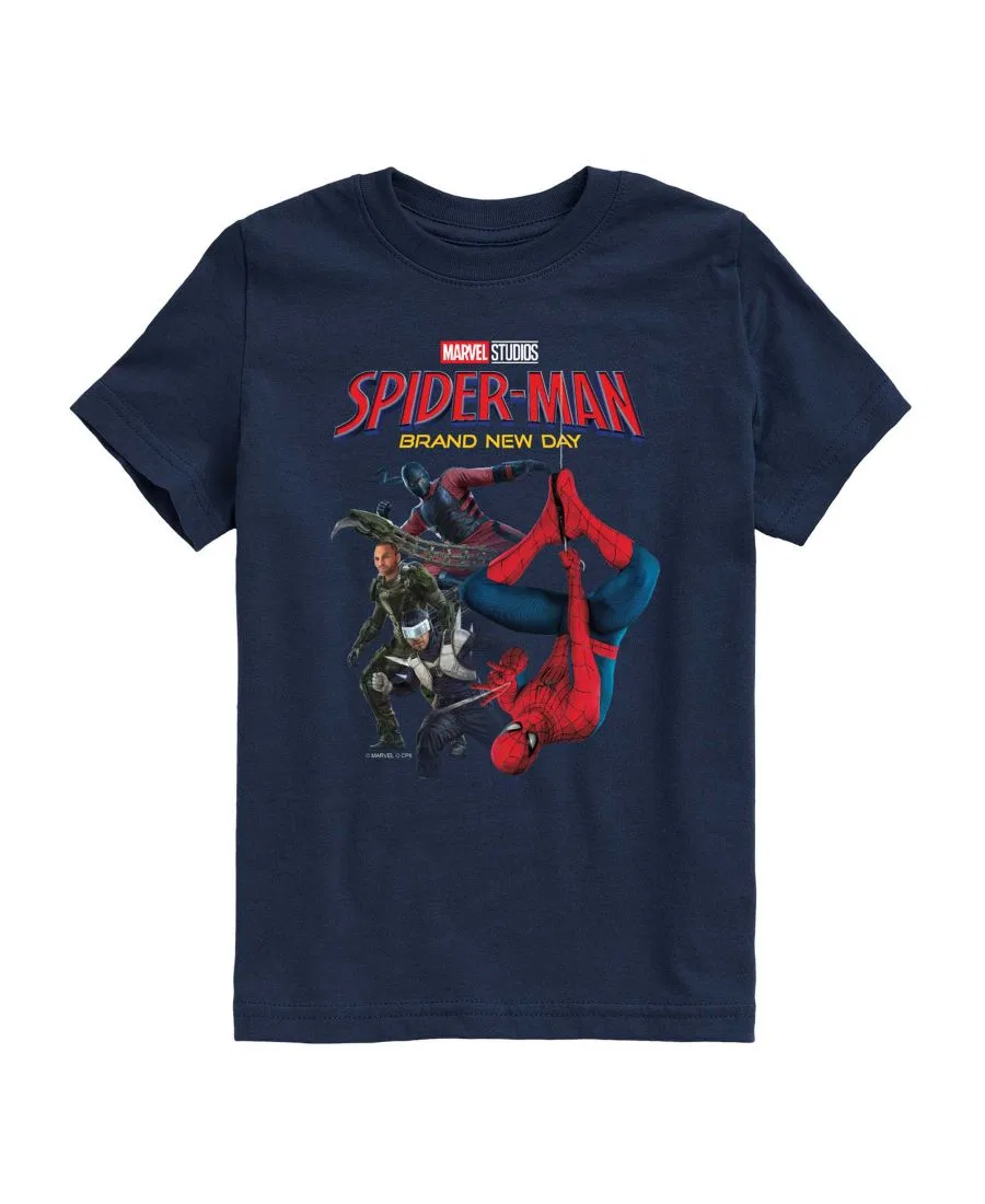 Футболка с коротким рукавом с принтом Spider-Man Brand New Day Marvel, Navy