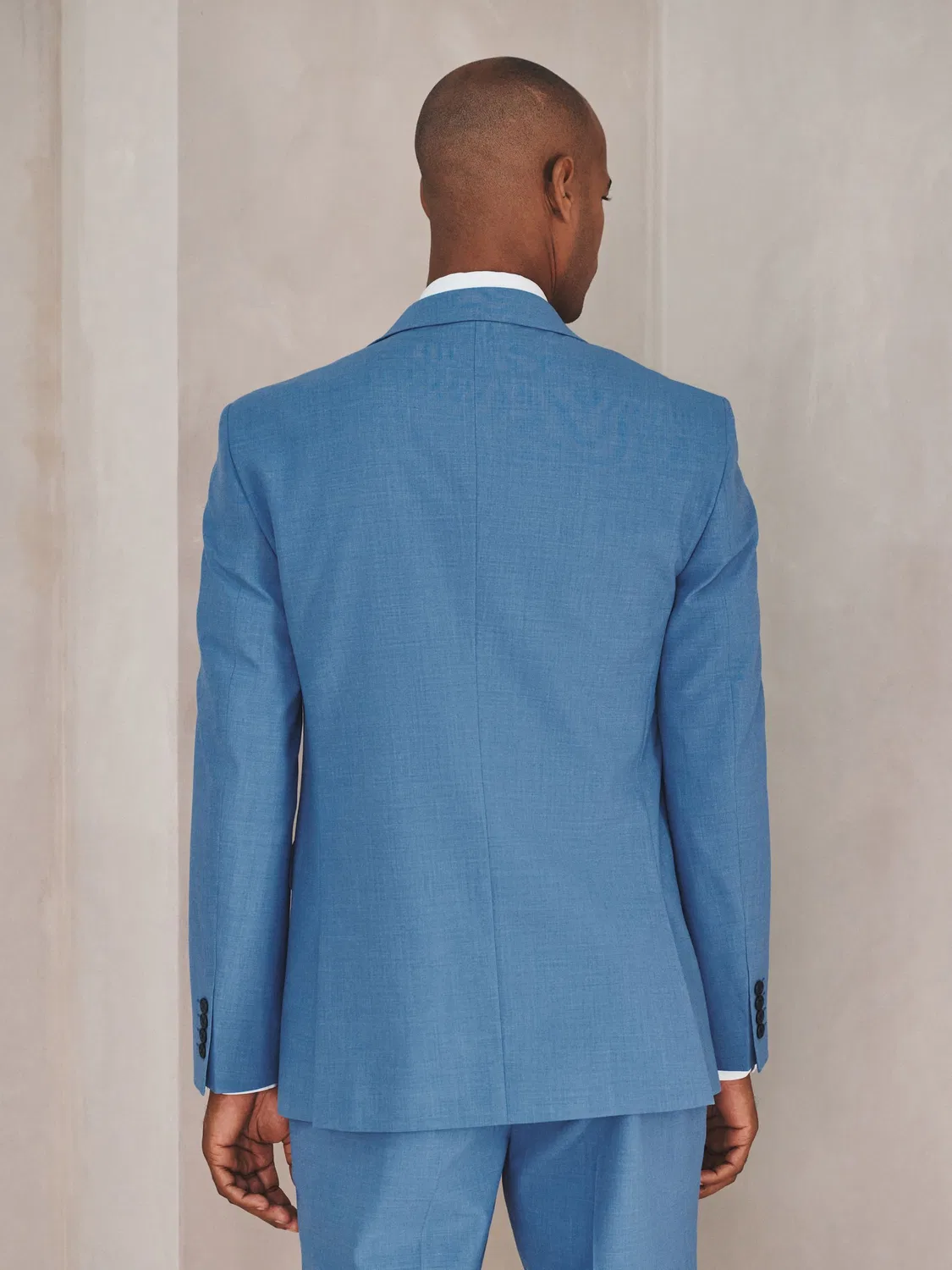 Пиджак Slim Fit N. Premium Motionflex Wool Blend Next, ярко-синий — фото 3