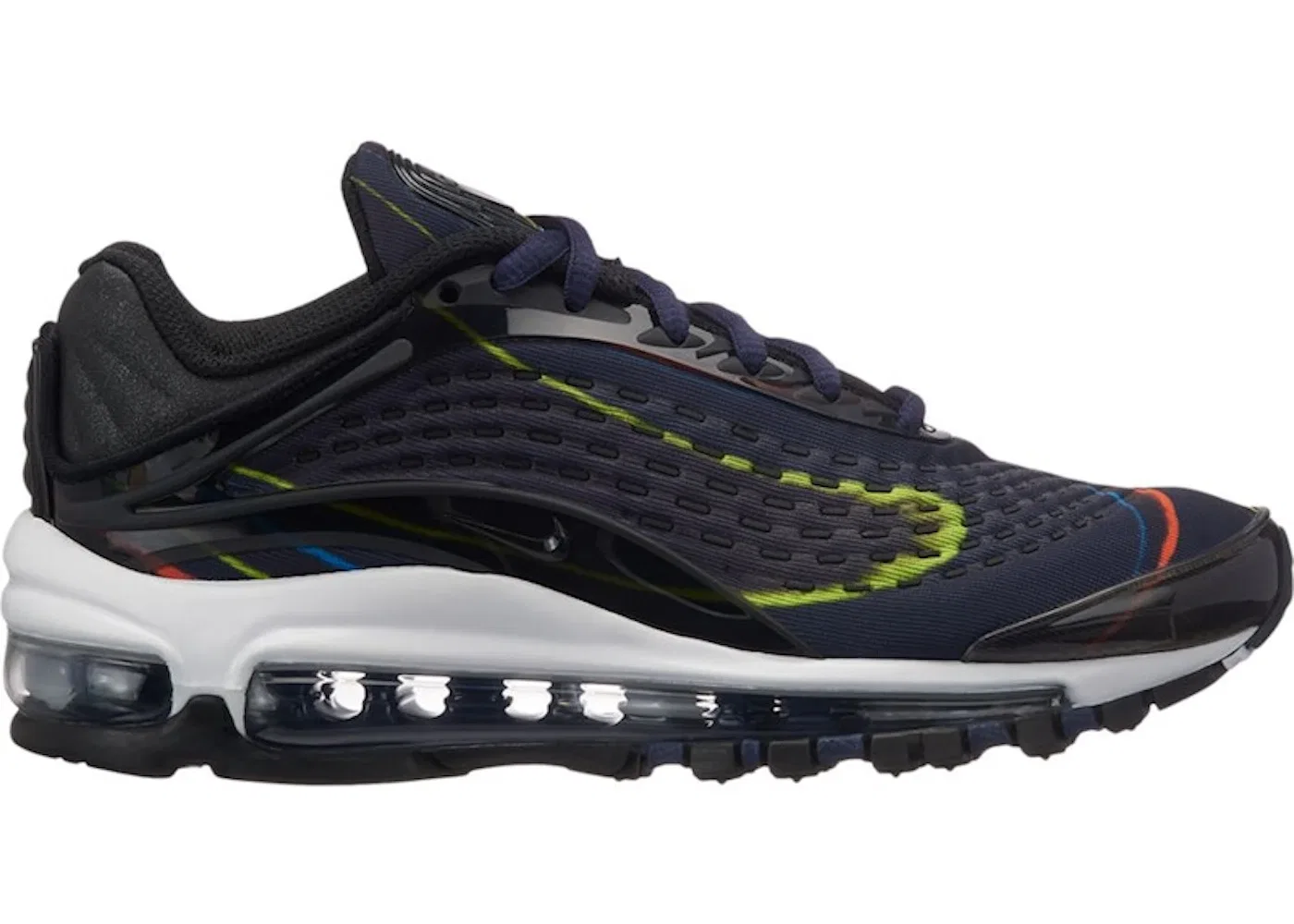 Детские кроссовки Lifestyle Nike Air Max Deluxe, Black/Black-Midnight Navy-Reflect Silver