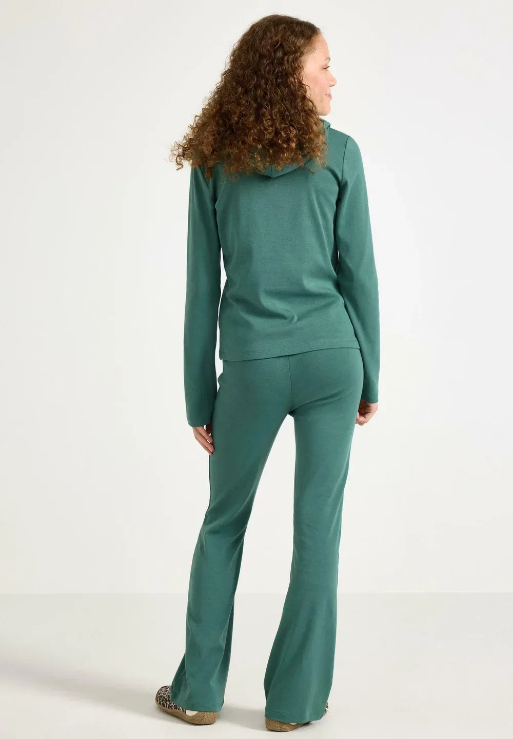 Брюки для йоги - леггинсы - брюки Lindex, Dark Dusty Green — фото 3