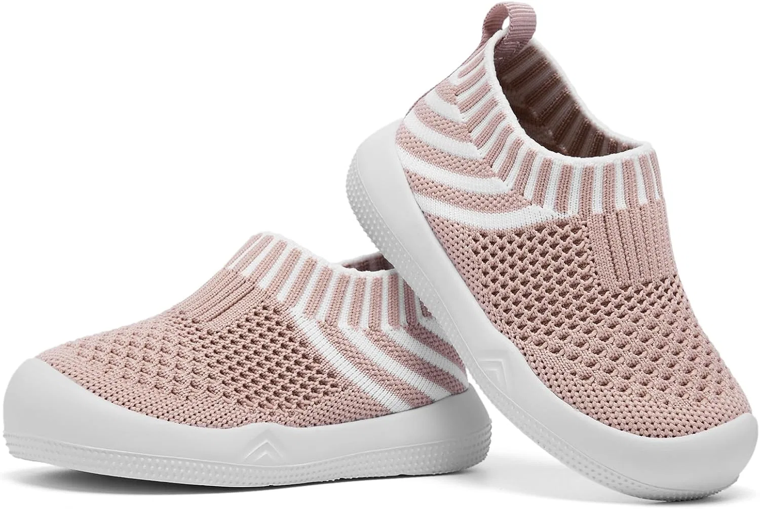 Детские дышащие пинетки-кроссовки с нескользящей подошвой Engtoy, Pink Twill — фото 3