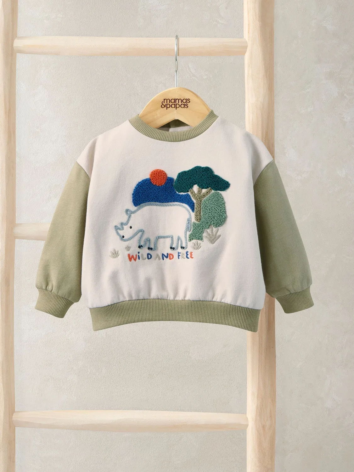 Свитшот мальчика Wild & Free Mamas & Papas, коричневый