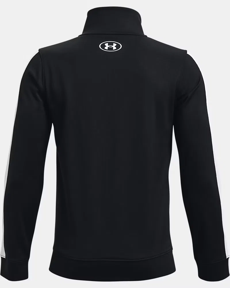 Куртка детская из мягкого трикотажа с начесом UA Pennant UnderArmour, Black/White — фото 2