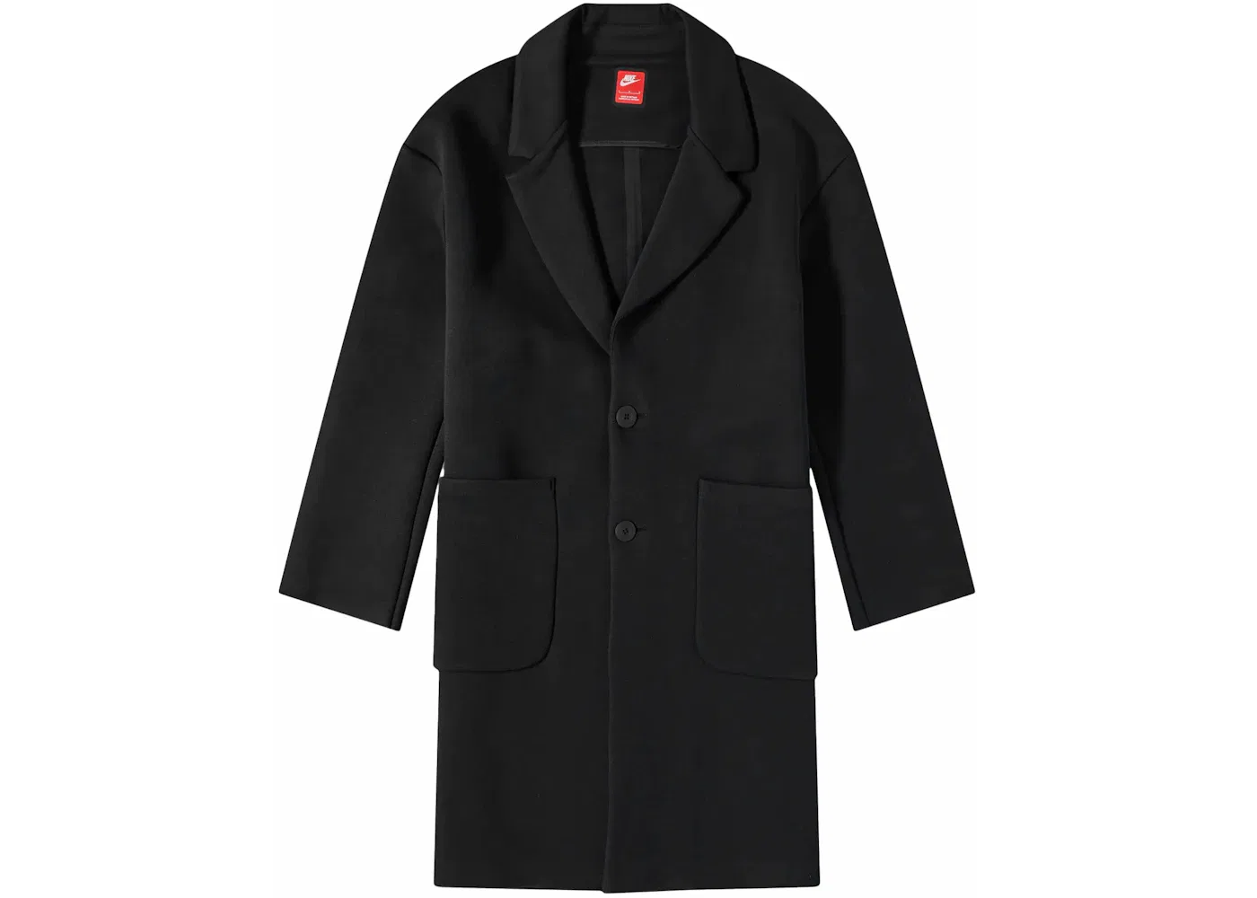 Мужское пальто с длинным рукавом Nike Tech Fleece Trench Jacket, Black