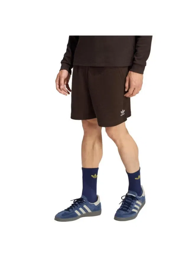 Шорты с принтом трефой Essentials Adidas Originals, кофейный