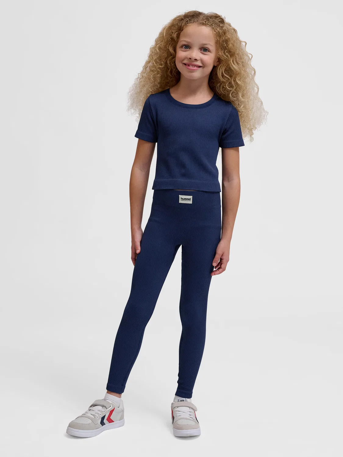 Детские леггинсы с принтом Hmljr Seamless Madchen Hummel, Mitternachtsviolett — фото 4