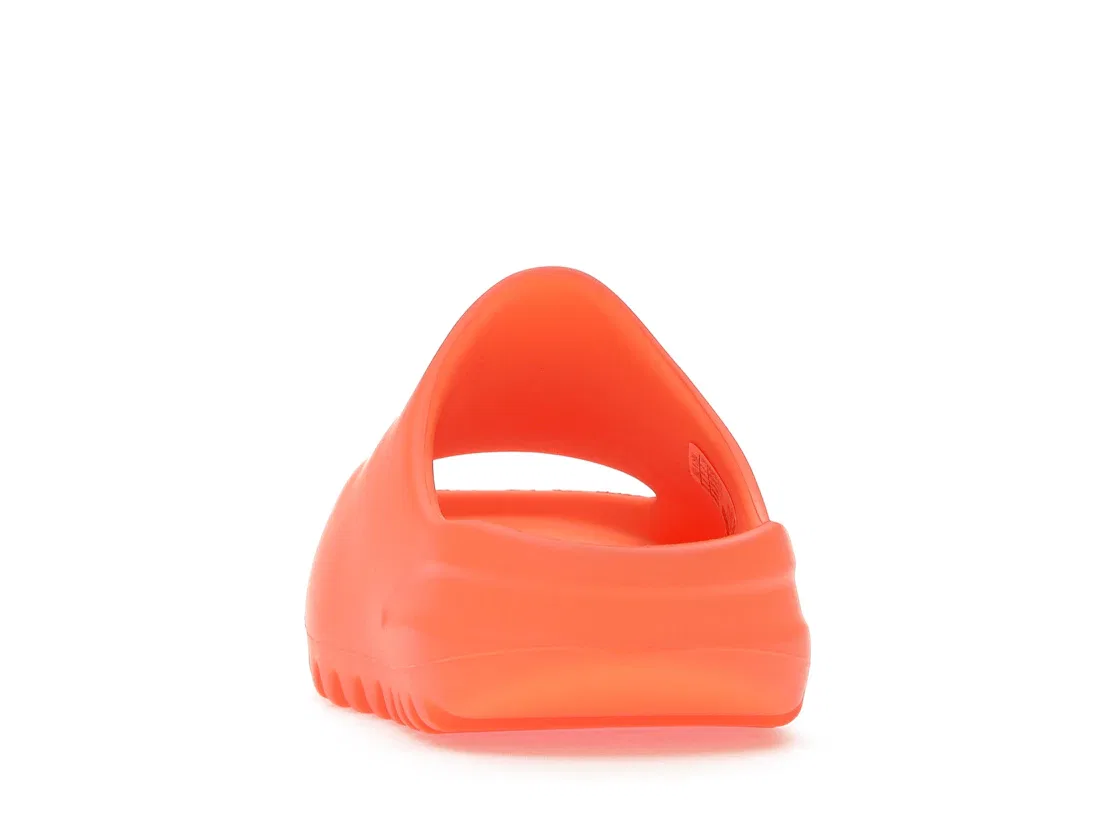 Детские шлепанцы с открытым носком Adidas Yeezy Slide, Enflame Orange — фото 4