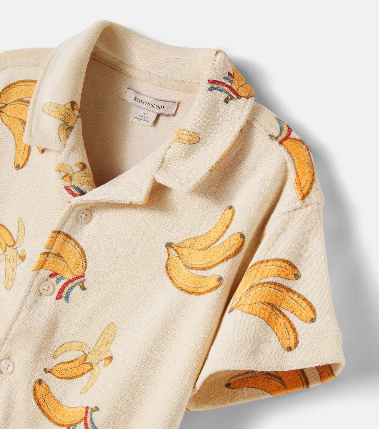 Футболка из махрового хлопка с принтом Go Bananas Konges Sløjd, желтый — фото 4