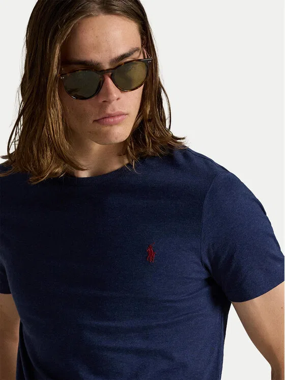 Футболка slim fit Polo Ralph Lauren, темно-синий — фото 4
