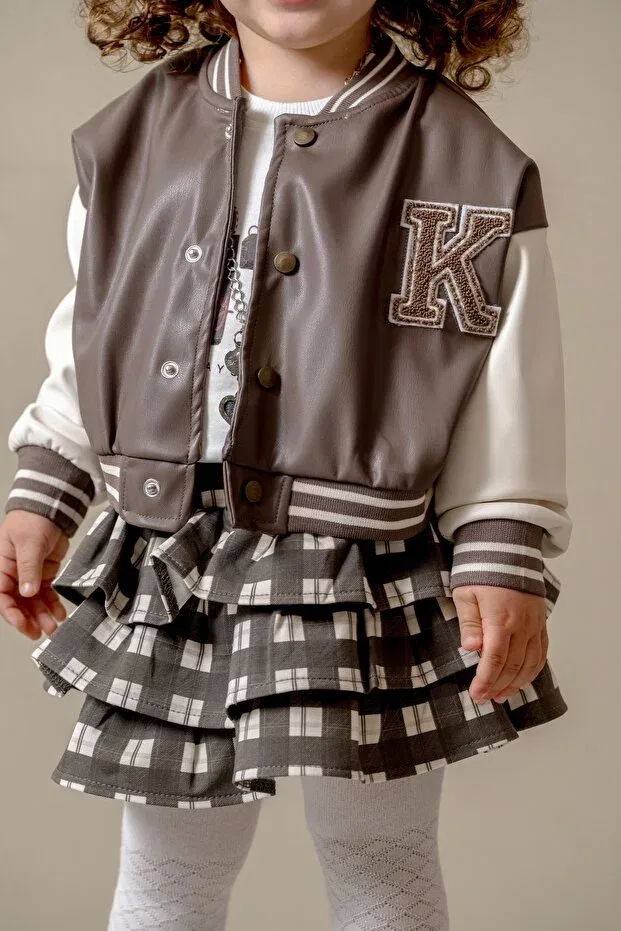 Детский комплект для девочек с длинным рукавом Taupe Jnf Kids — фото 4