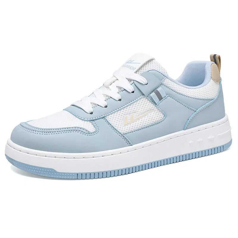 Детские скейтборд-кроссовки без пола, легкие, с завышенной подошвой Warrior, Blue White — фото 3