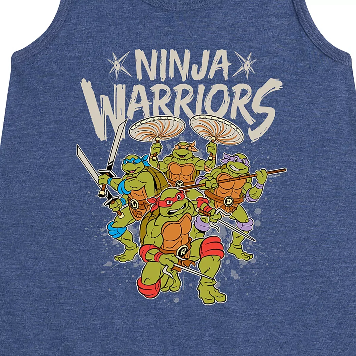 Детское платье-трапеция для девочек без рукавов Teenage Mutant Ninja Turtles, Heather Navy — фото 2