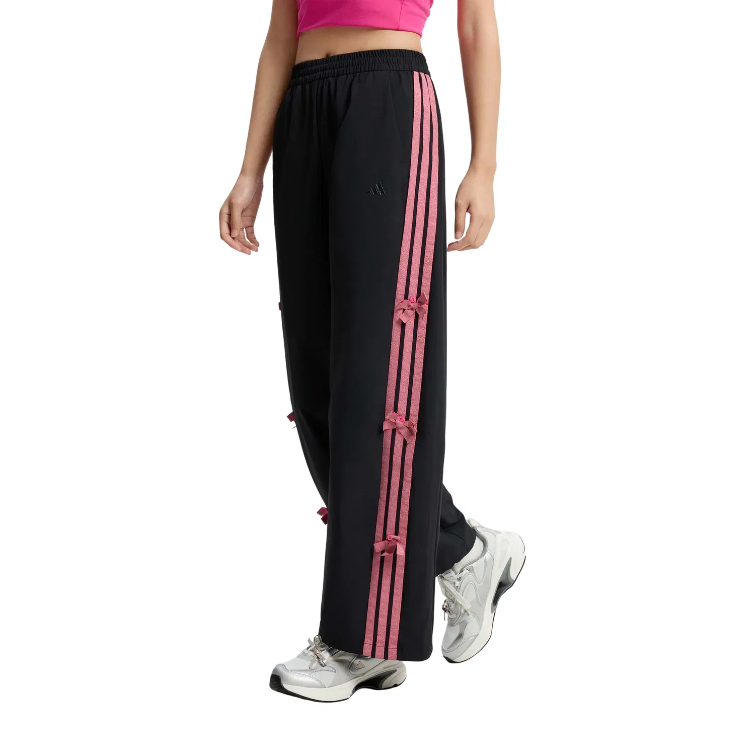 Женские брюки Dance Woven Pants Asia Sizing 'Black Pink' adidas, Black/Pink — фото 4