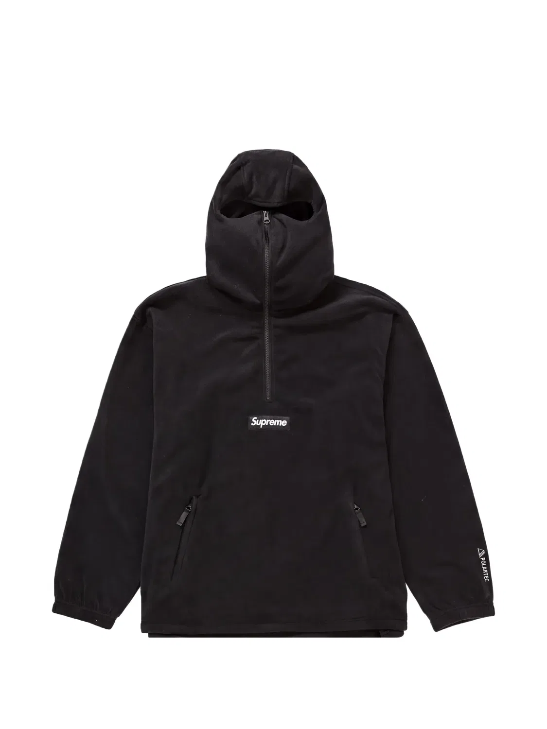 Худи Polartec с маской Supreme, черный