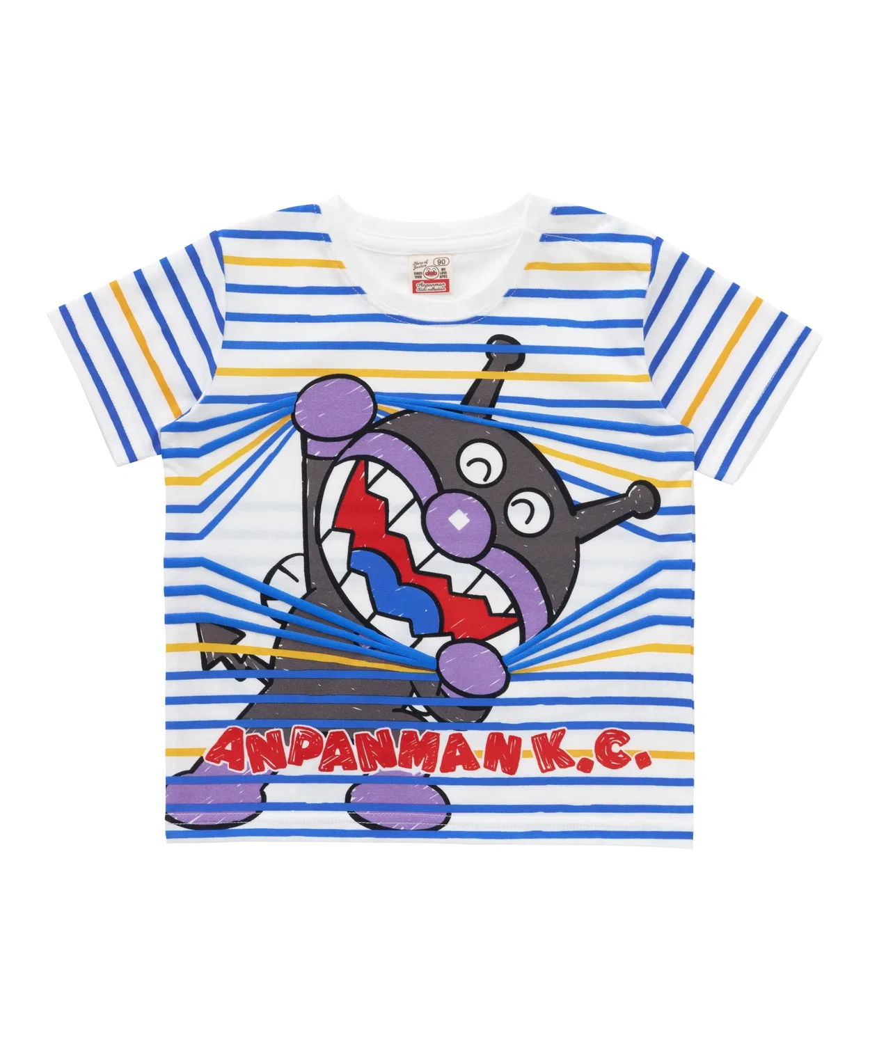 Детская футболка с принтом Baikinman Horaman Biyon ANPANMAN KIDS COLLECTION, Off White — фото 3