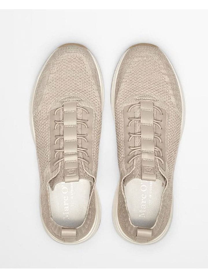 Кроссовки на шнуровке Marc O'Polo Shoes, бежевый — фото 2