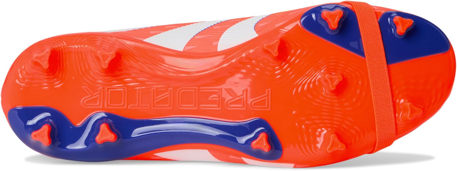 Кроссовки adidas Kids  League Predator Fold-Over Tongue Firm Ground/Multi Ground Cleats, Signal Coral/White/Beam Orange — фото 3