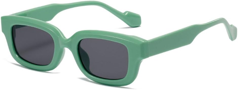 

Солнцезащитные очки ретро-размера, маленькие, прямоугольные, женские, конфетных цветов, с защитой от УФ-излучения UV400, мужские солнцезащитные очки HHZZYVY, Green Grey