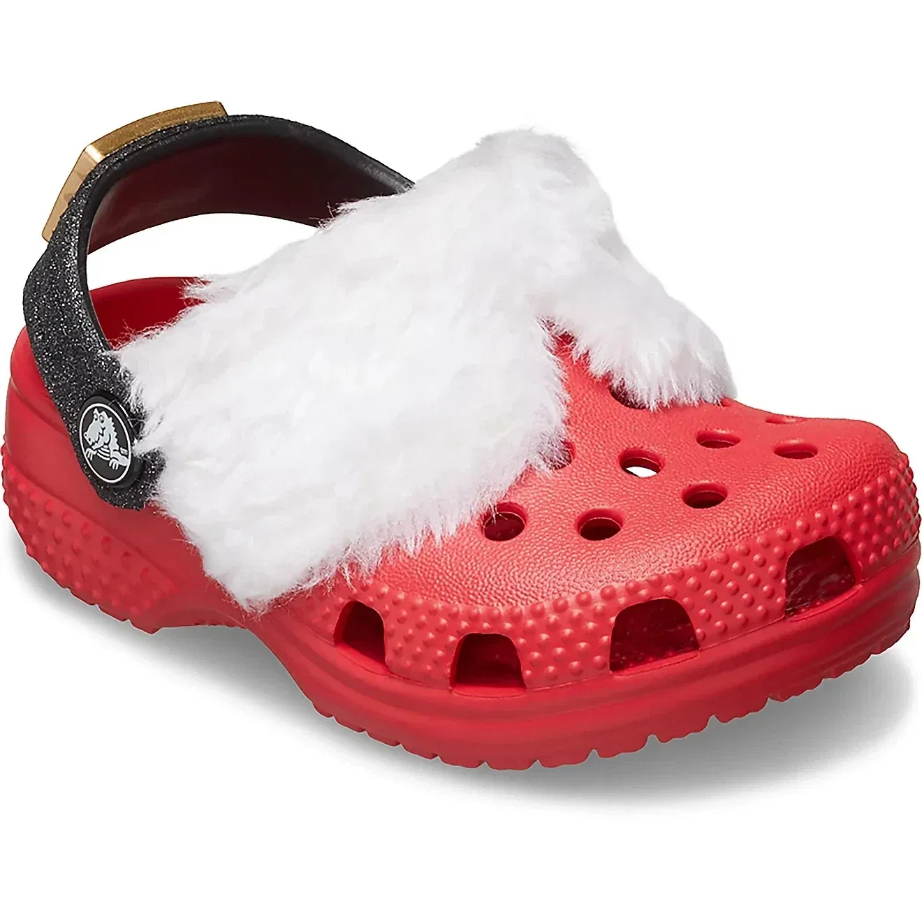 Детские кроксы без задника Crocs Littles Santa, красный — фото 2