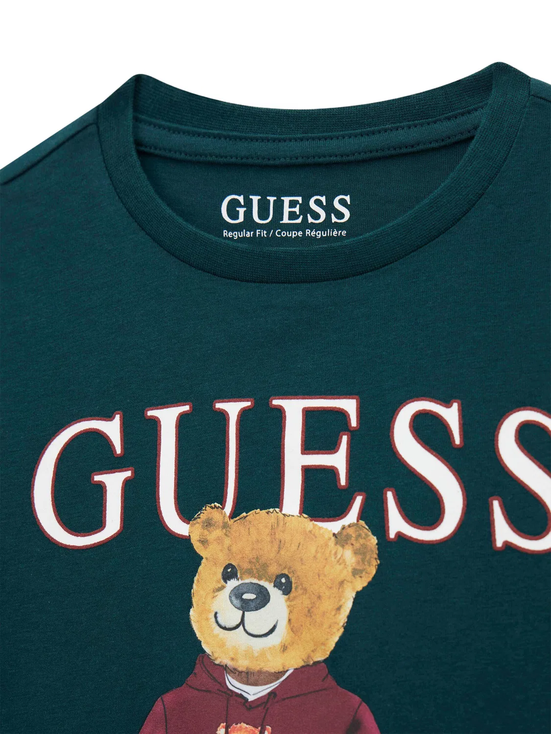 Лонгслив стандартного кроя для мальчика Guess, темно-зеленый — фото 3