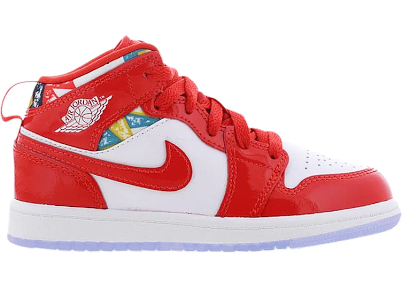 Детские кроссовки Lifestyle Jordan 1 Mid SE, Chile Red/White/Pollen