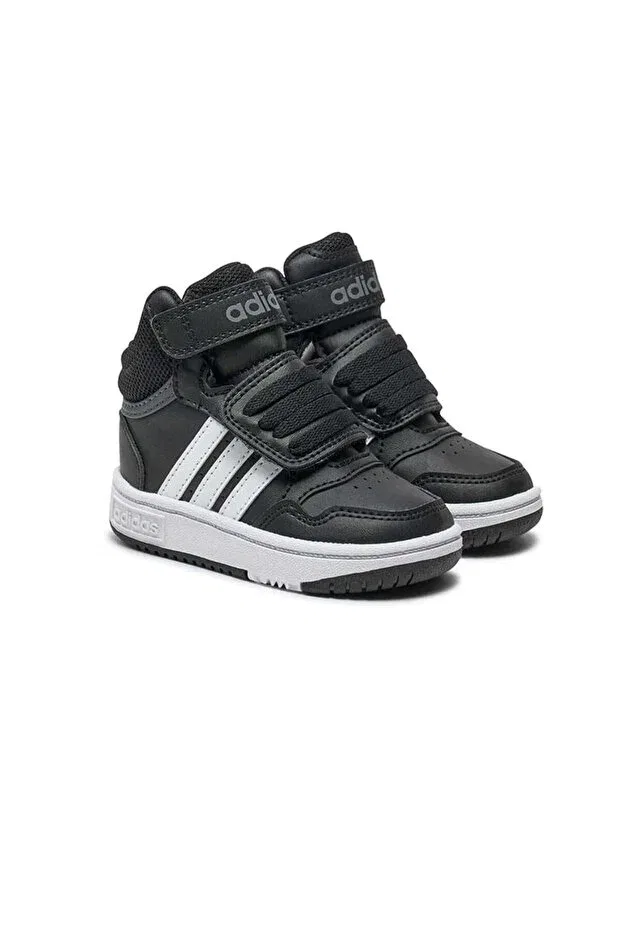 Детские ботинки для девочек водонепроницаемые Hoops Mid 3.0 AC I Kids Boots GW0408 Adidas, Negru — фото 3