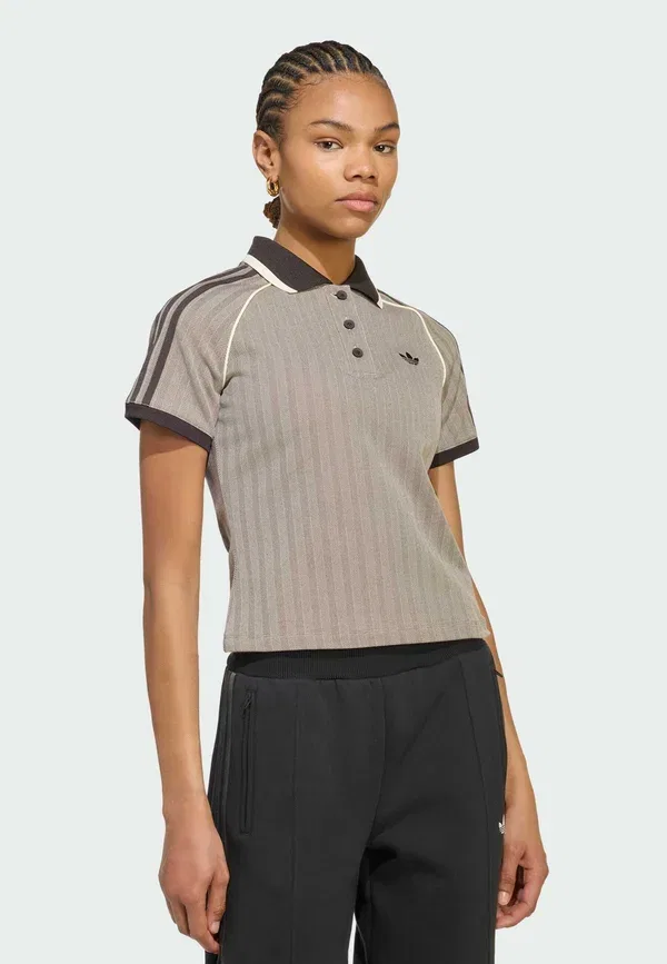 Футболка поло Adidas Originals, светло-коричневый