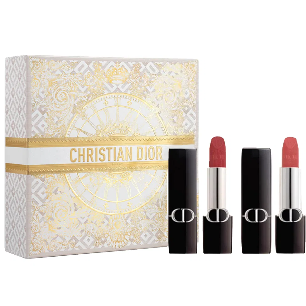 Женский набор помад с велюровой текстурой DIOR, 720 Sandalwood Nude, Velvet+772 Rouge Nude, Velvet, Цвет: Sandalwood Nude/Rouge Nude