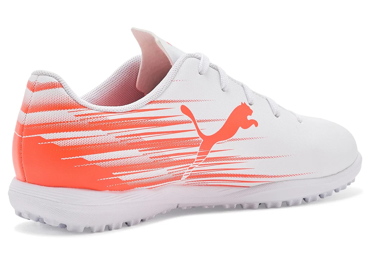 Бутсы для тренировок Attacanto II Turf Training Soccer Cleats (для маленьких и больших детей) Puma Kids, Puma White/Ultra Red — фото 4