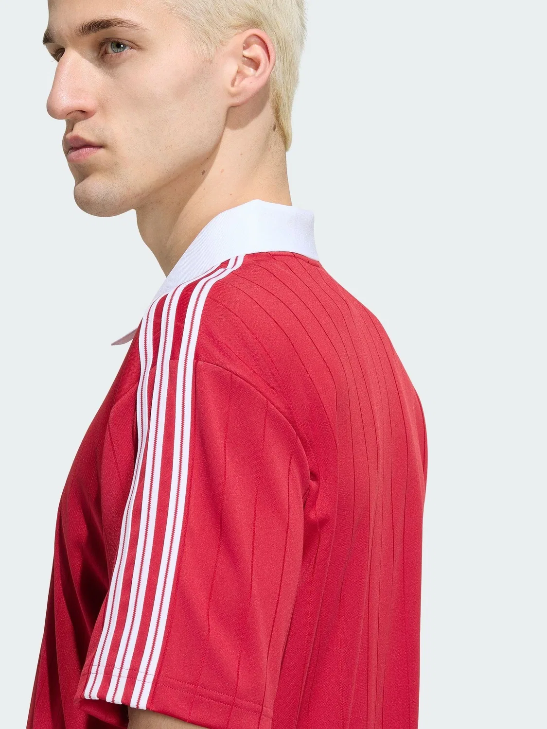 Футболка с фактурой drop-needle, adidas Originals, бордовый — фото 4