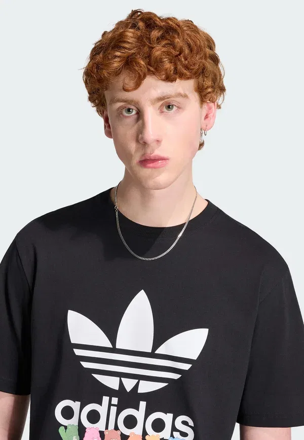 Футболка с принтом Care Bear Adidas Originals, черный — фото 3