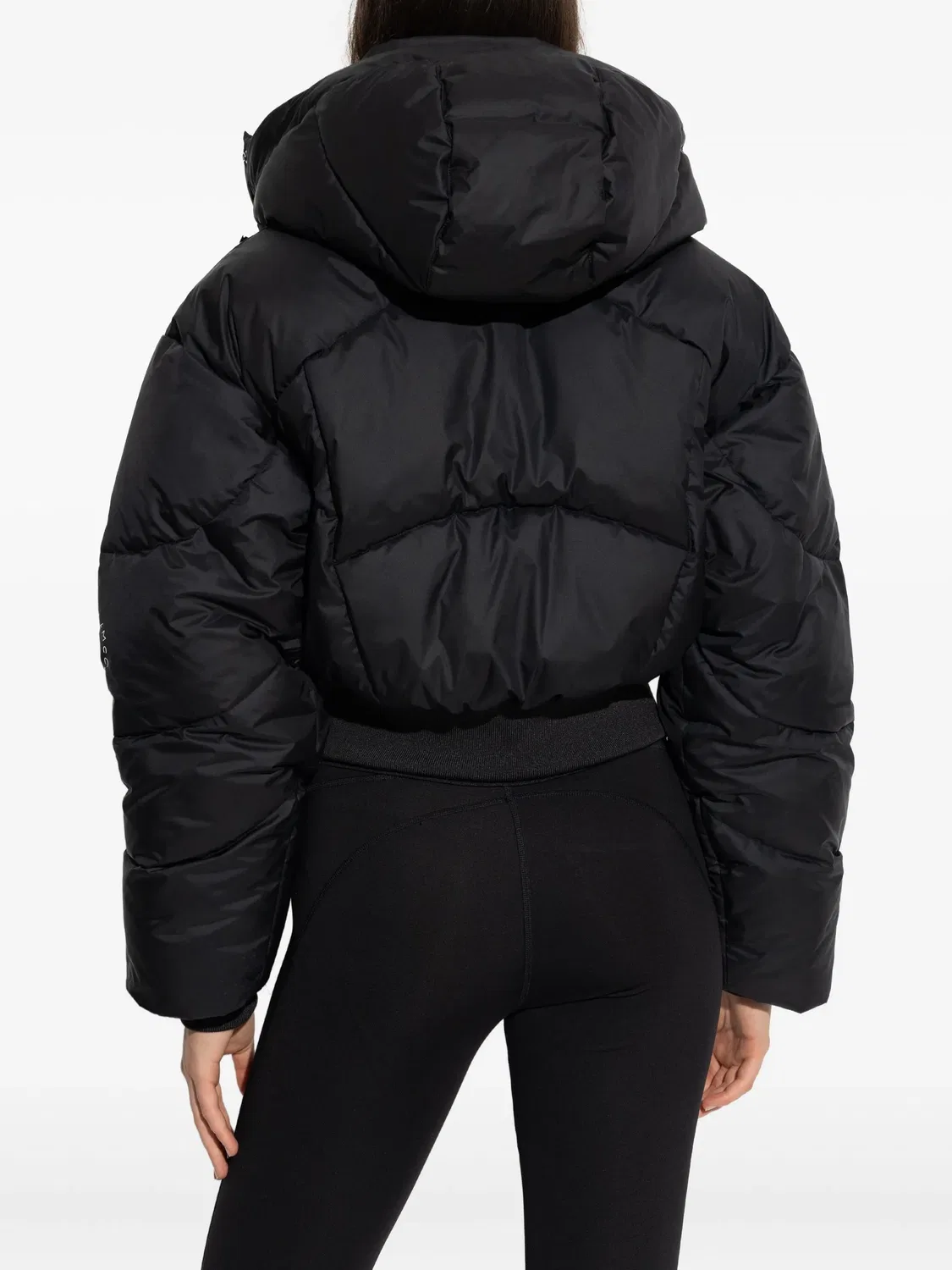 Куртка с капюшоном и стеганым дизайном Adidas, черный — фото 2