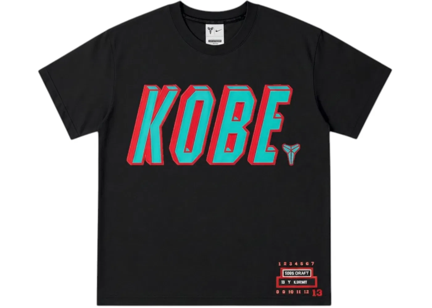 Мужская футболка Nike Kobe Draft Pack Vancouver Grizzlies, Black/Teal/Red