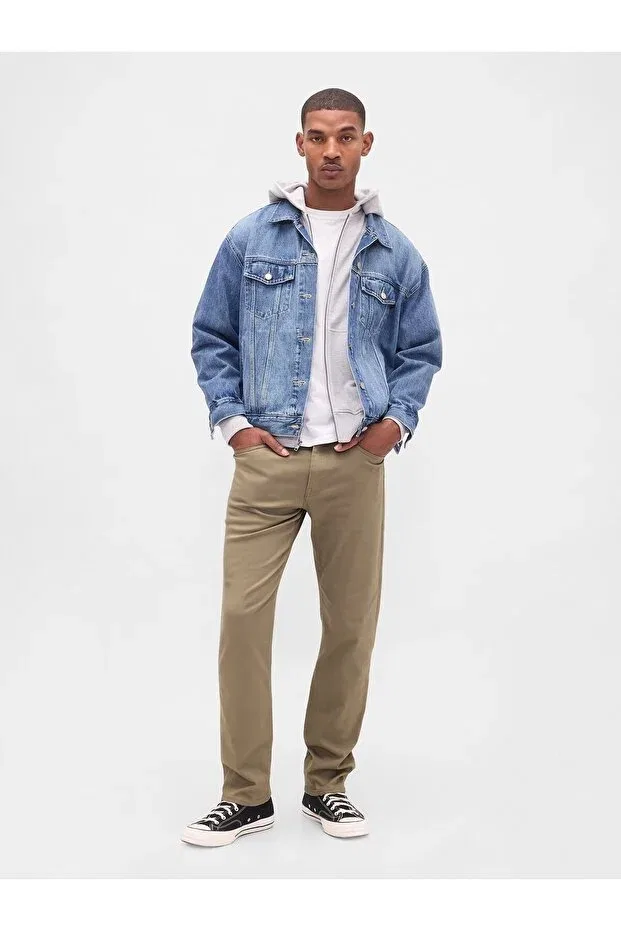 Мужские джинсы прямого кроя Gap, Beige-003