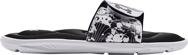 Сандалии Under Armour Wmns Ignite 6 Graphic Strap Slide Black White, черный