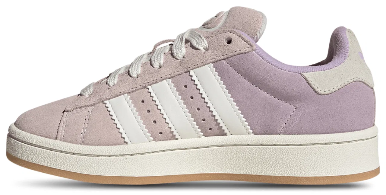 Кроссовки для девочек Campus 00s Adidas, цвет Core White/Almost Pink/Powder Plum — фото 2